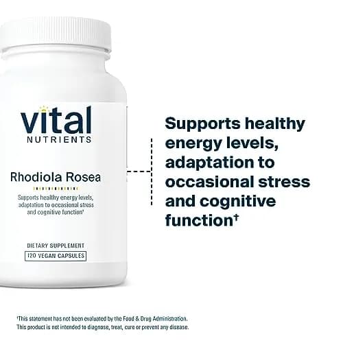 Vital Nutrients Rhodiola Rosea 120 Capsules | Adaptogenic Herb for Energy & Stress thumbnail 6