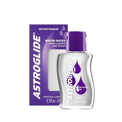 Astroglide Water-Based Liquid Lube 73.9ml (2.5 Fl Oz) | Easy Clean, Condom Compatible thumbnail 1