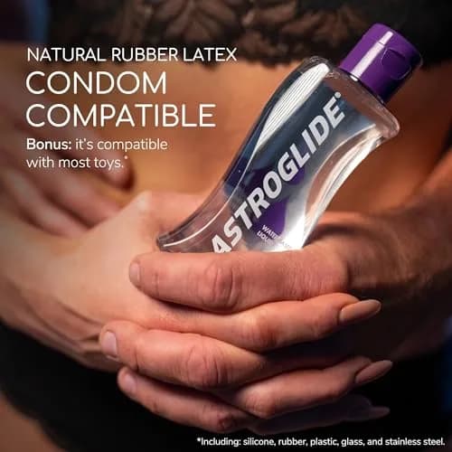 Astroglide Water-Based Liquid Lube 73.9ml (2.5 Fl Oz) | Easy Clean, Condom Compatible thumbnail 4