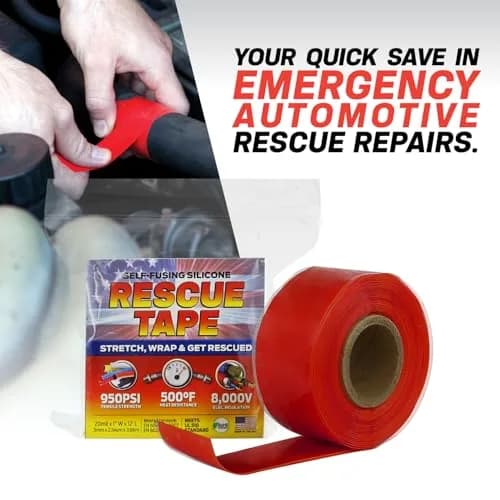 Bond It Rescue Tape Self-Fusing Silicone Repair Tape 20.3 cm (1 in) x 3.66 m (12 ft) Blue | Seals Leaks & Insulates Electricals thumbnail 6
