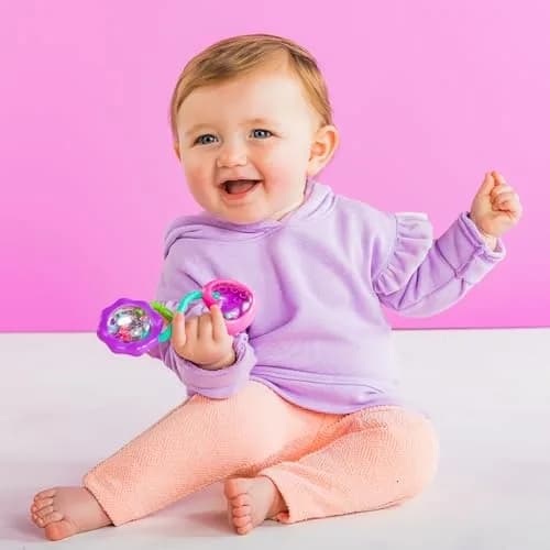 Bright Starts Rattle Barbell Toy, Ages 3M+ | Sensory Play thumbnail 3