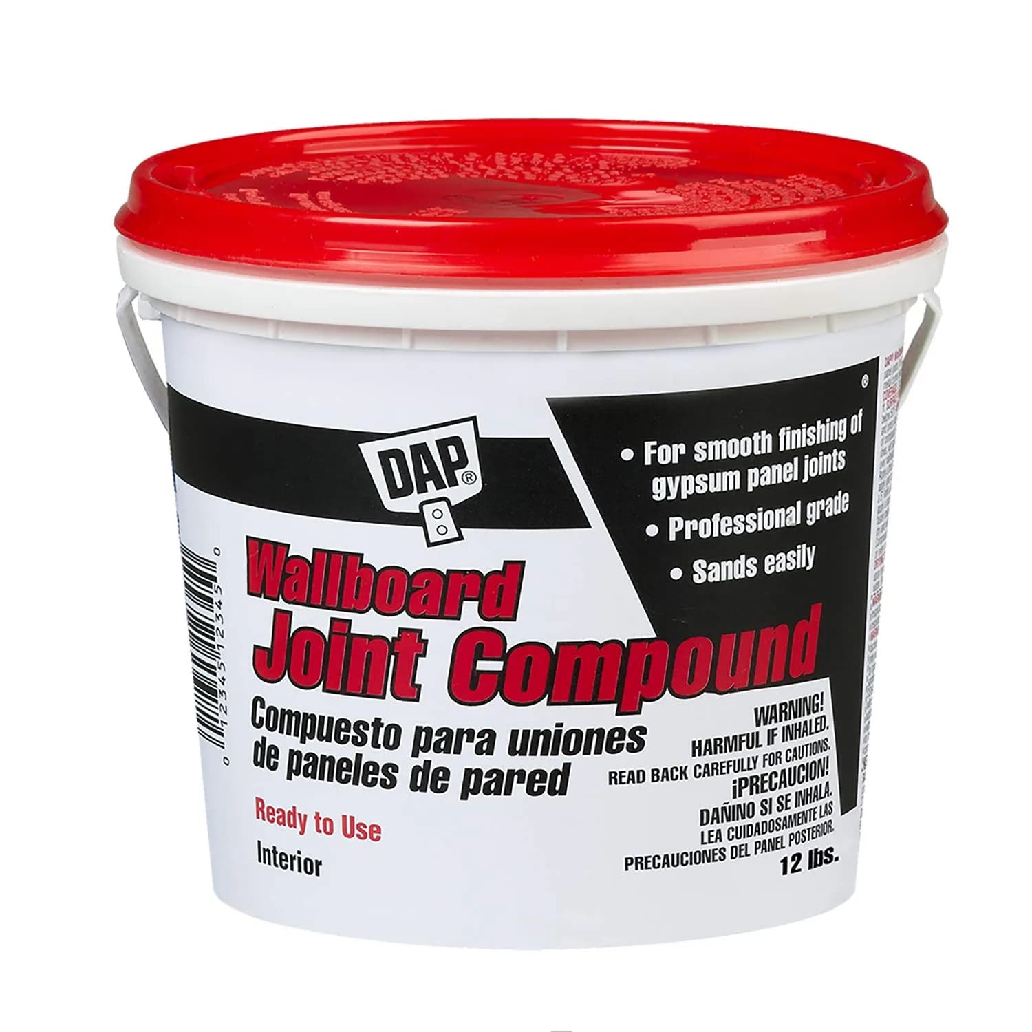 DAP Wallboard Joint Compound White 5.44 kg (12 Lb) | Professional Interior Wall Repair Paste - main product image