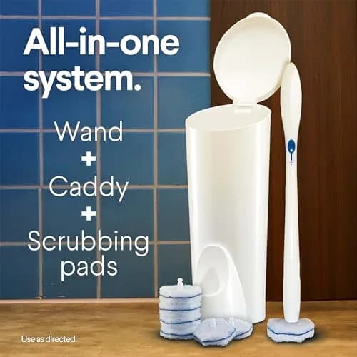 Clorox Toilet Wand Disposable Toilet Cleaning Kit with Caddy & 6 Refills | Kills 99.9% of Germs & Viruses thumbnail 4