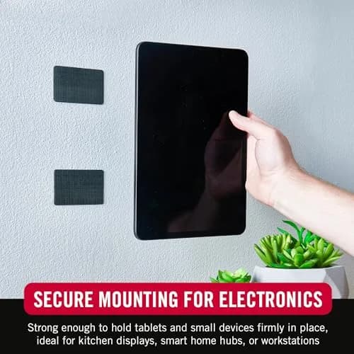 VELCRO Brand Industrial Strength Hook and Loop Strips, Black, 4in x 2in (4 Sets) | Securely Fastens Up to 10 Pounds thumbnail 4