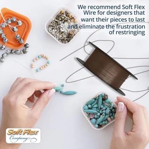 Soft Flex 49 Strand Beading Wire - 0.19 Inch Diameter, 30 Feet (9.14m) | Ultra Soft & Easy to Knot thumbnail 3