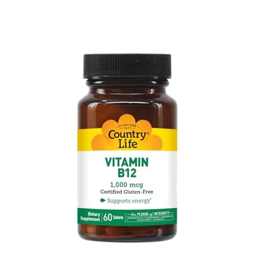 Country Life Vitamin B12 1,000 mcg | Vegan Energy Support, 60 Tablets thumbnail 4