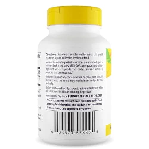 Healthy Origins EpiCor Dried Yeast 500 mg | Supports Immune System & Antioxidants (100 words) thumbnail 3