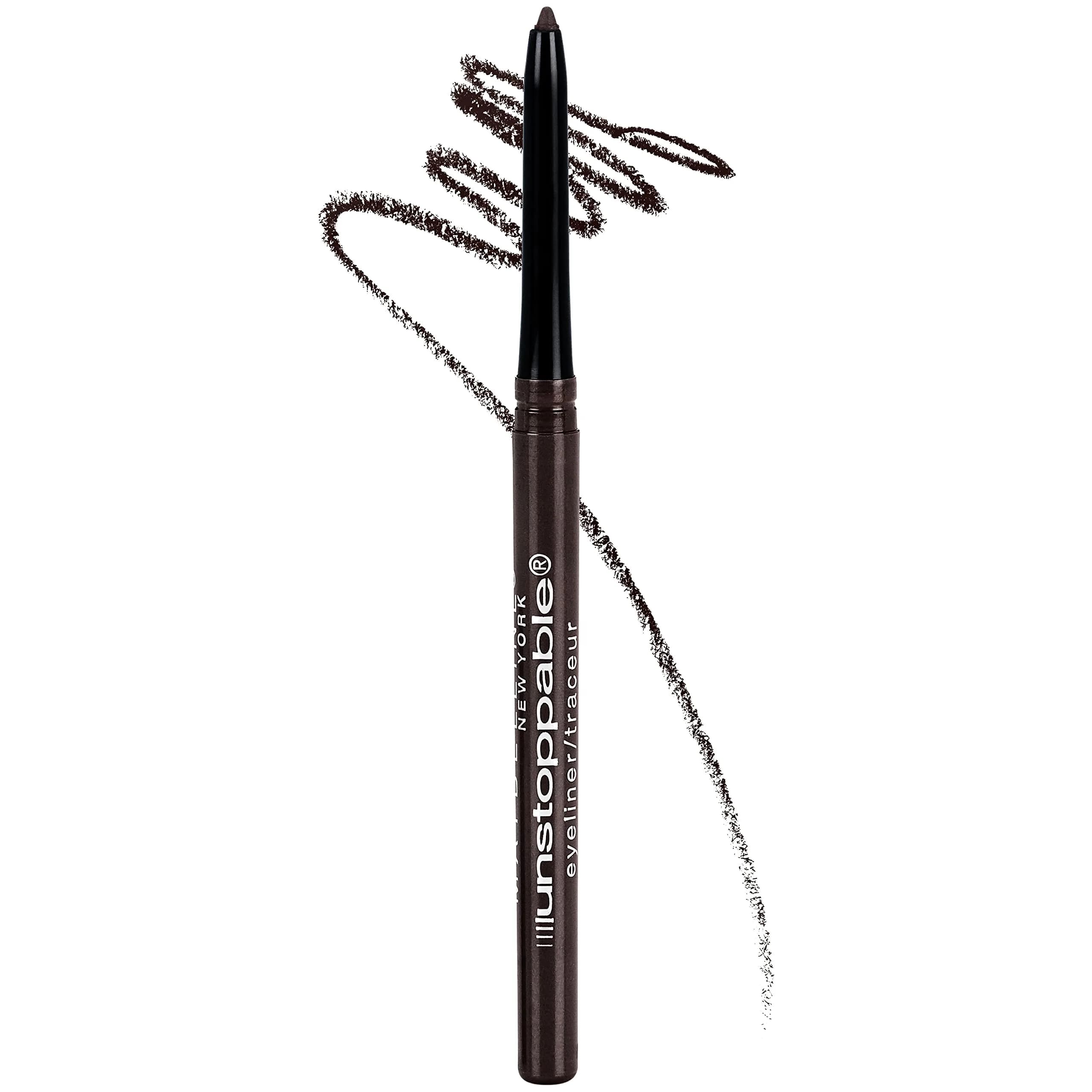 Maybelline Unstoppable Waterproof Mechanical Eyeliner Pencil, Onyx Black, 0.01 oz (0.28 g) | Ophthalmologist Tested for Sensitive Eyes — 60 ESPRESSO / 0.01 Ounce
