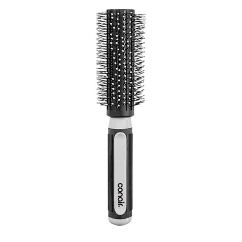 Conair Grip & Style Round Brush, Nylon Bristle Hair Brush for Blowout Styling, Ideal for Coarse, Curly, Wavy Hair, 1 Count thumbnail 1