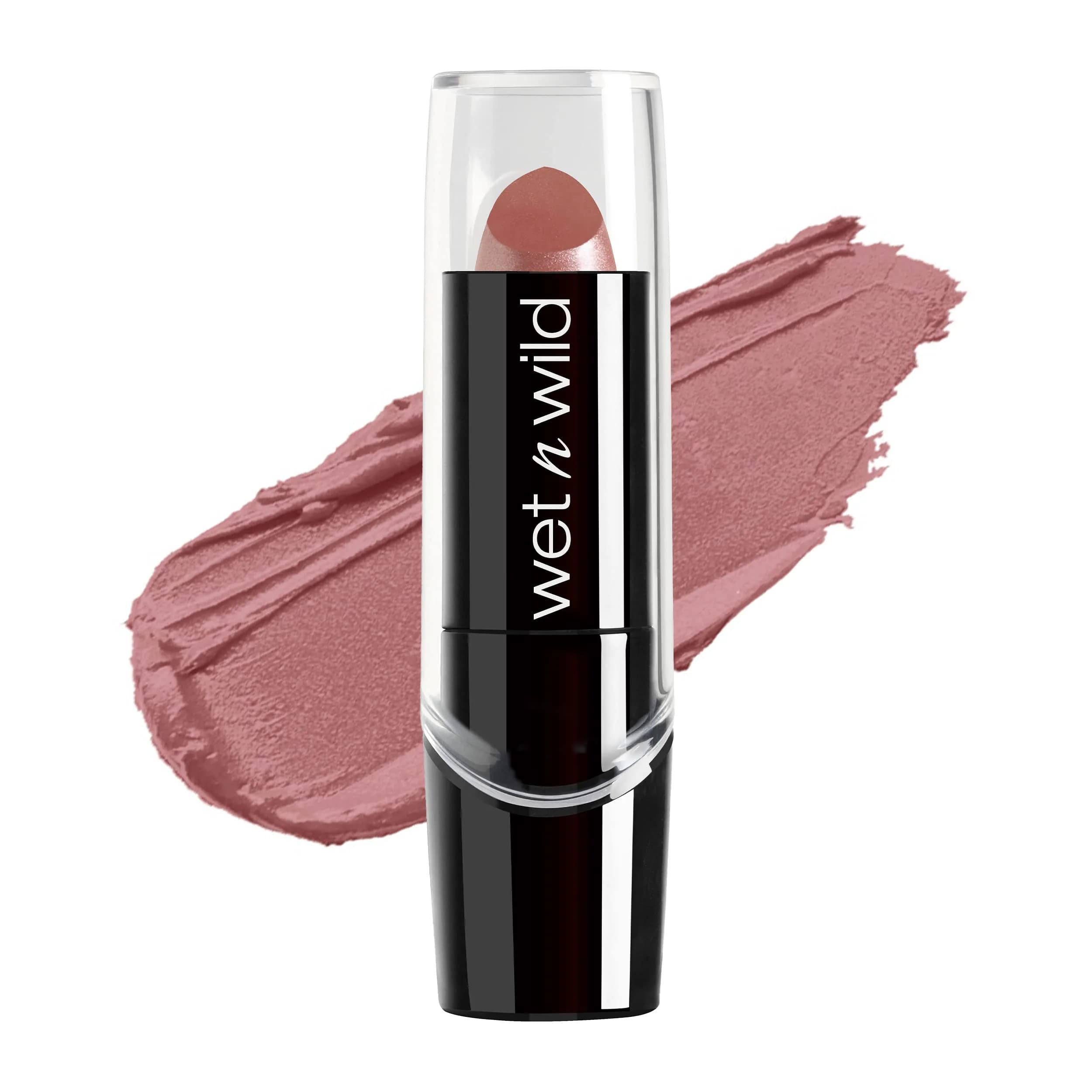 wet n wild Silk Finish Lipstick in Dark Pink Frost | Hydrating, Rich & Buildable Lip Color