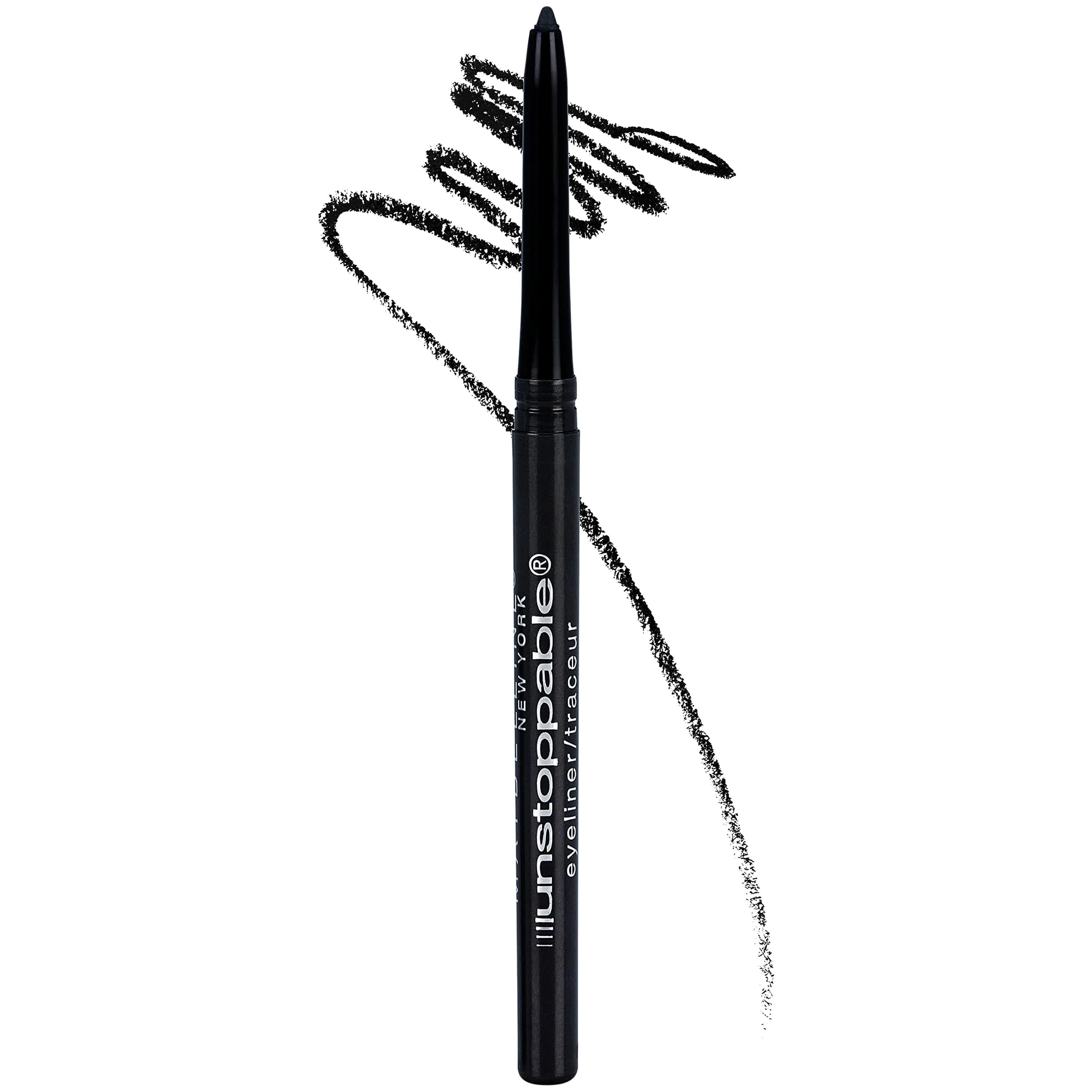 Maybelline Unstoppable Waterproof Mechanical Eyeliner Pencil, Onyx Black, 0.01 oz (0.28 g) | Ophthalmologist Tested for Sensitive Eyes - main product image