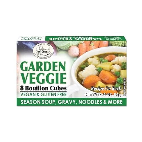 Edward & Sons Garden Veggie Bouillon Cubes, Gluten Free 2.9 Oz (82g) 12 Pack | Vegan, Organic, Non-GMO Broth Cubes thumbnail 1