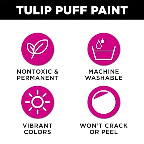 TULIP Puff Paint Slick True Red 4 Fl Oz (118 ml) | Dimensional Fabric Paint for Clothing & Crafts thumbnail 3
