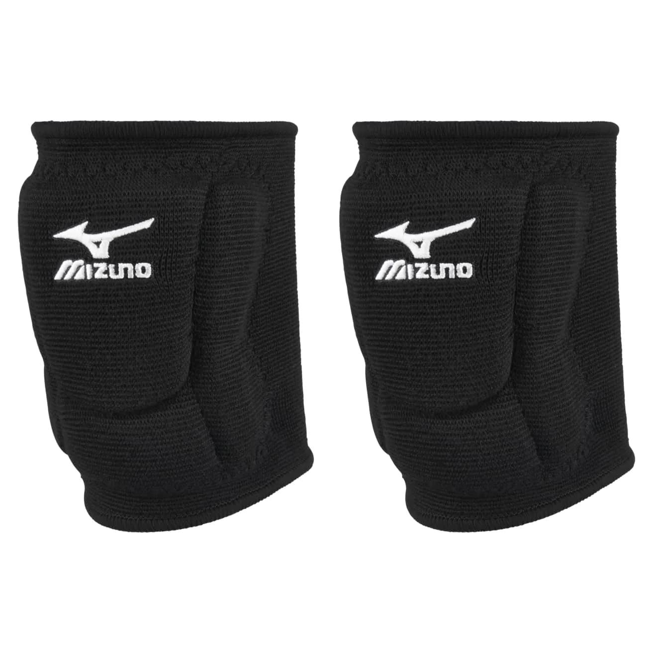 Mizuno LR6 Volleyball Kneepad, Black, Medium | 6" Sleeve Length — Black / Large