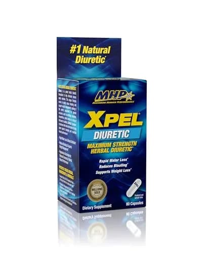 Maximum Human Performance Xpel Maximum Strength Diuretic Water Pills 80 Capsules | Rapid Water Loss & Bloating Support thumbnail 1