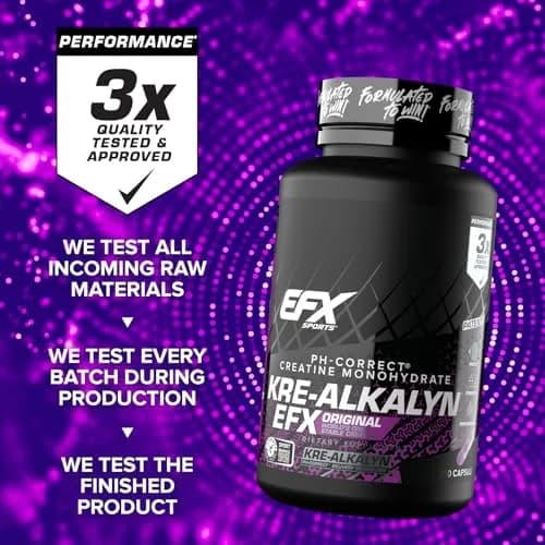 EFX Sports Kre-Alkalyn EFX Creatine Monohydrate Capsules | 60 Servings (120 Count) thumbnail 7