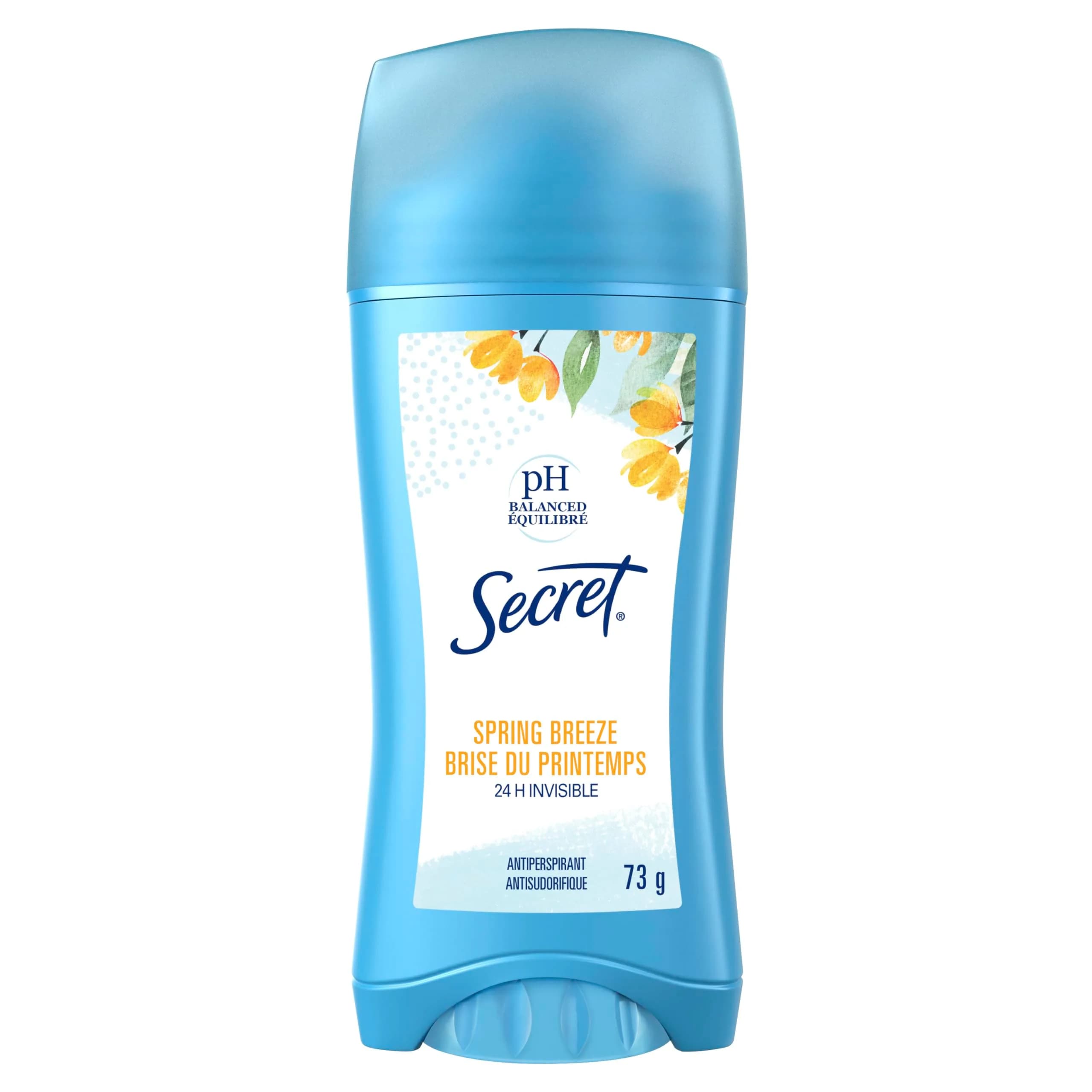 Secret Original Unscented Invisible Solid Antiperspirant & Deodorant 75ml (2.6 oz) | 24-Hour Sweat & Odor Protection — Spring Breeze