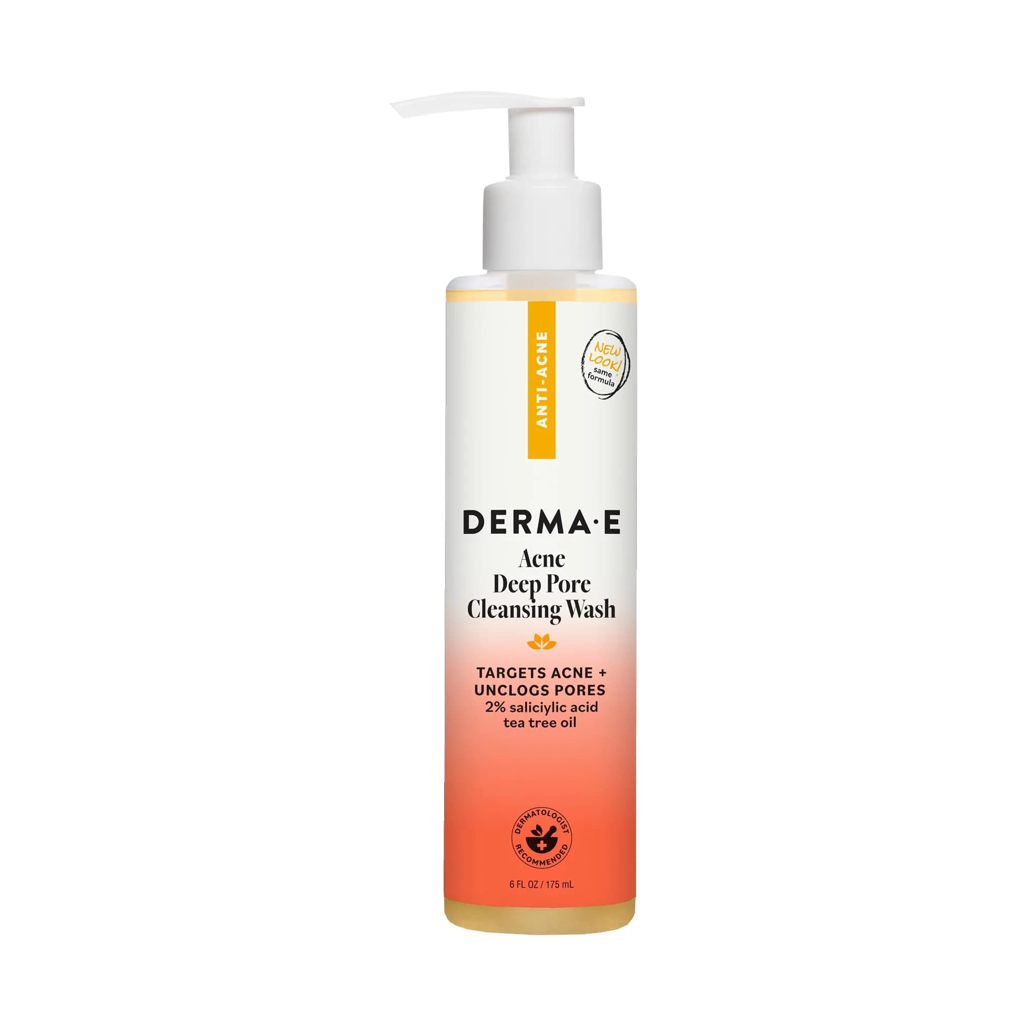 Derma E Anti-Wrinkle Cleanser for Nighttime with Glycolic Acid & Vitamin A, 177ml (6 Fl Oz) | Gentle Exfoliation for Radiant Skin — 6 Fl Oz