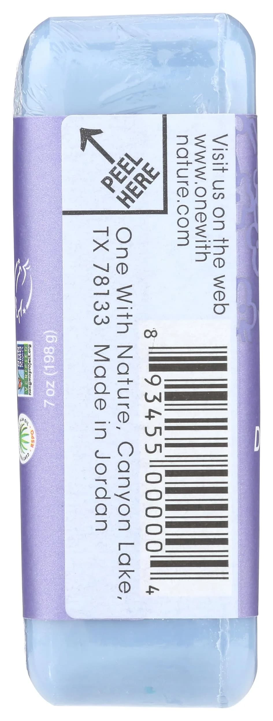 One With Nature Lavender Bar Soap 198g (7 Ounce) | Triple Milled, Mild Exfoliating, Dead Sea Minerals thumbnail 5