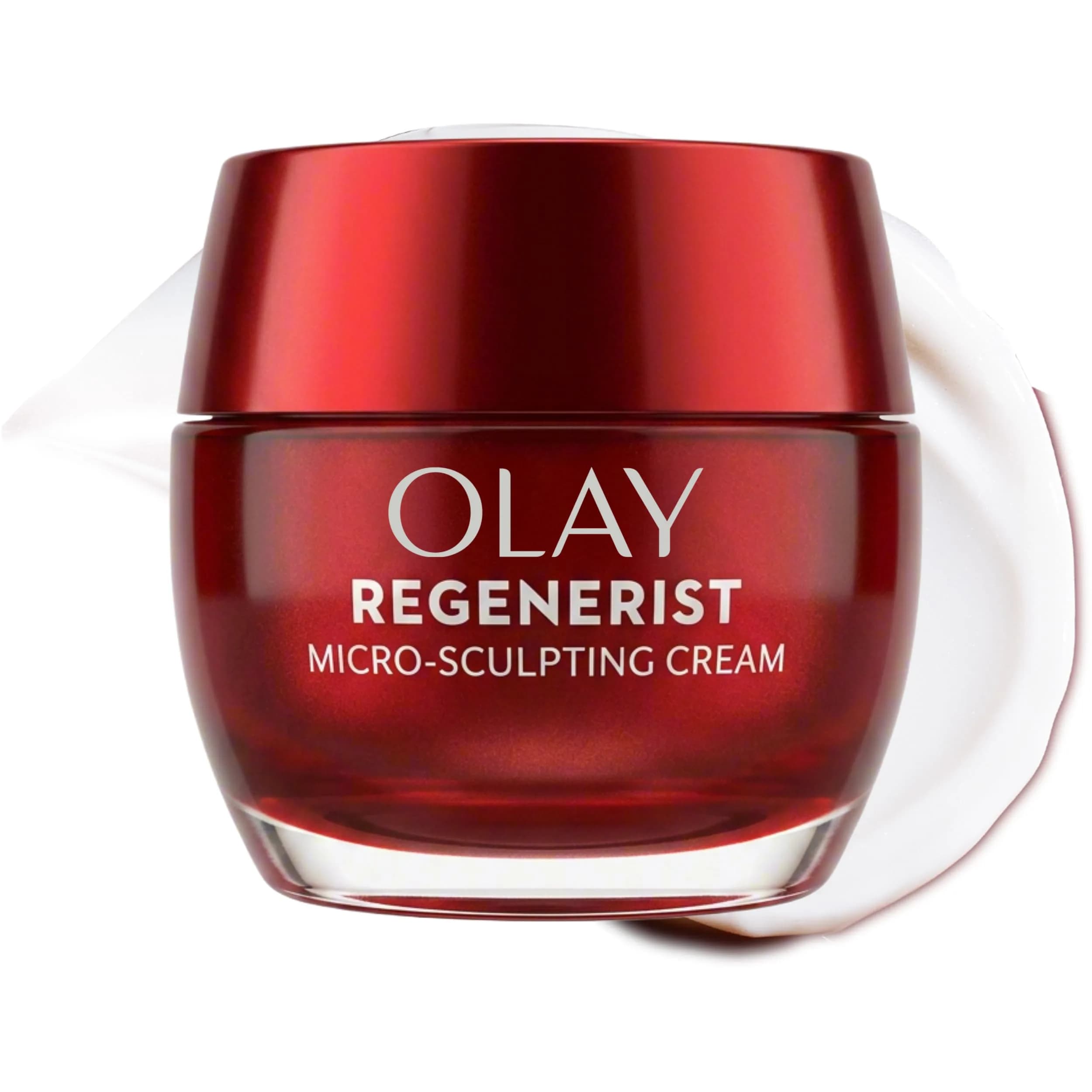 Olay Face Moisturizer Micro-Sculpting Cream 2.6oz | Fragrance-Free Anti-Aging Firming — 1.7 Ounce