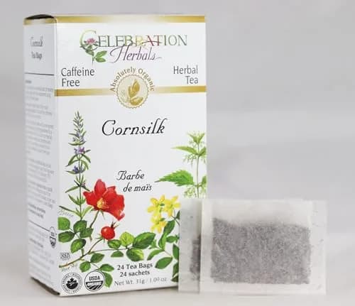 Celebration Herbals Organic Cornsilk Tea 24 Herbal Tea Bags | Caffeine-Free & Organic thumbnail 2