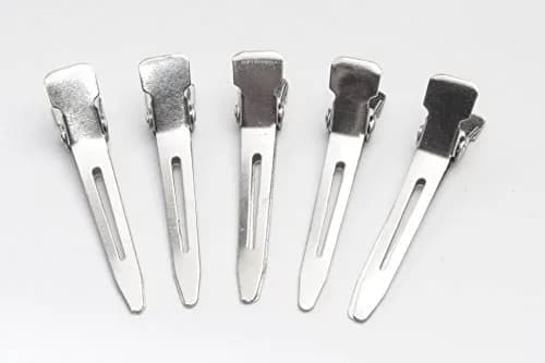 Diane Single Prong Hair Styling Clips for Pin Curls 1.75 Inches | Rust-Proof Nickel-Plated Steel, 80 Pack thumbnail 1