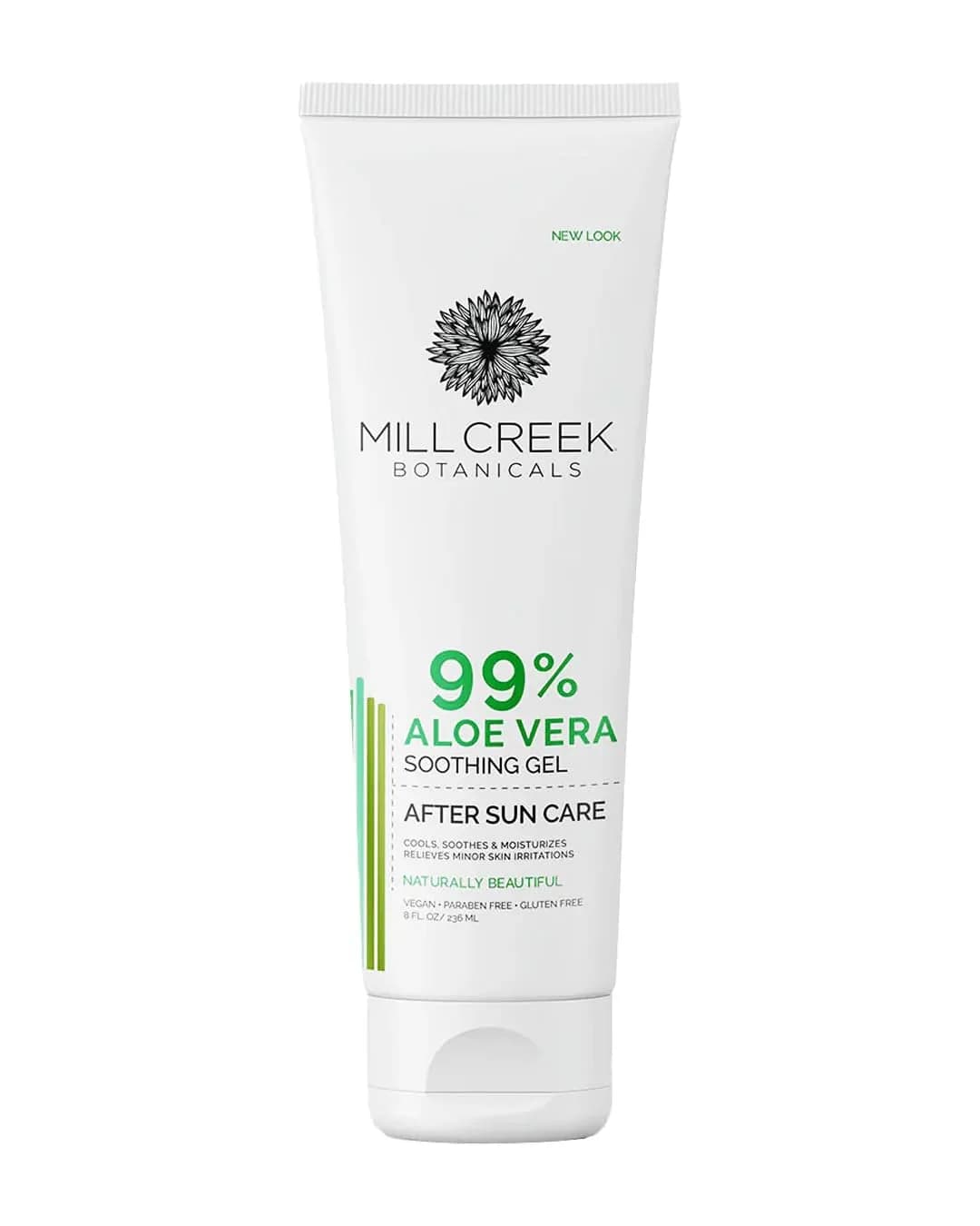 Mill Creek Aloe Vera Gel, 8 Ounce | Soothes Sunburn & Skin Irritations - main product image