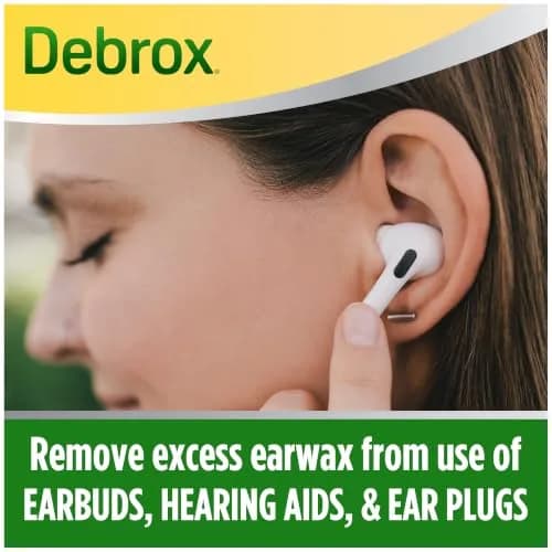 Debrox Ear Wax Removal Kit with Bulb Syringe & 0.5 Fl Oz Drops | Doctor Recommended Microfoaming Action thumbnail 2