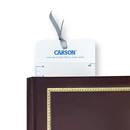 Carson MagniMark 3x Fresnel Bookmark Magnifier with 6-Inch Ruler | Lightweight, Thin & Light for Reading & Low Vision thumbnail 3
