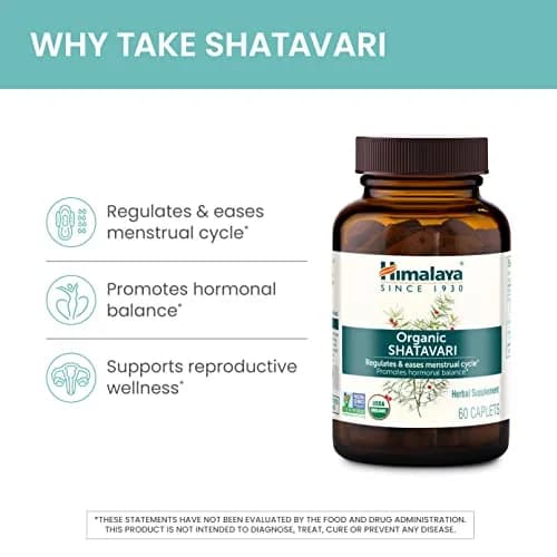 Himalaya Shatavari Capsules 1300 mg | Supports Hormone Balance & Menstrual Relief for Women thumbnail 4