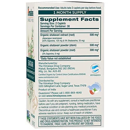 Himalaya Shatavari Capsules 1300 mg | Supports Hormone Balance & Menstrual Relief for Women thumbnail 2