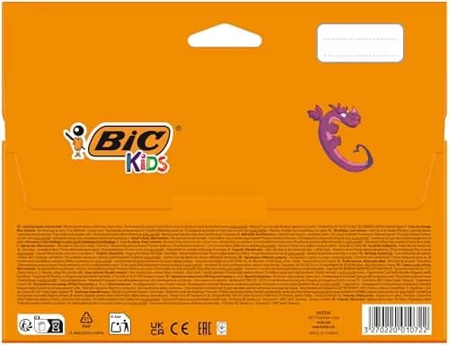 BIC Kids Plastidecor Colouring Crayons 24 Pack | Vibrant Assorted Colours for Kids 30+ Months thumbnail 3