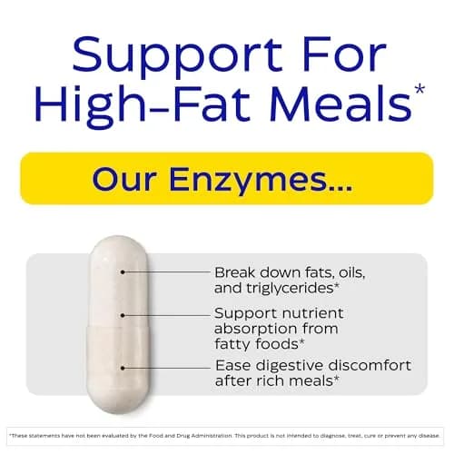Enzymedica Lypo Gold - Enzyme Supplement for Fat Digestion - 60 Caps | Supports Fat & Vitamin Absorption thumbnail 2