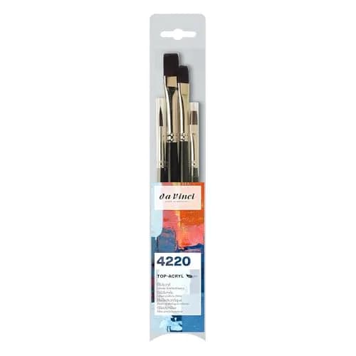 da Vinci Watercolor Series 4220 Top Acryl Brush Set for Acrylic, Oil, and Watercolor | Multiple Sizes, Handmade in Germany thumbnail 1