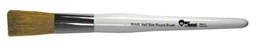Bob Ross 1/2" Round Foliage Brush | Natural Bristle Artist Brush for Wet-on-Wet Technique thumbnail 3