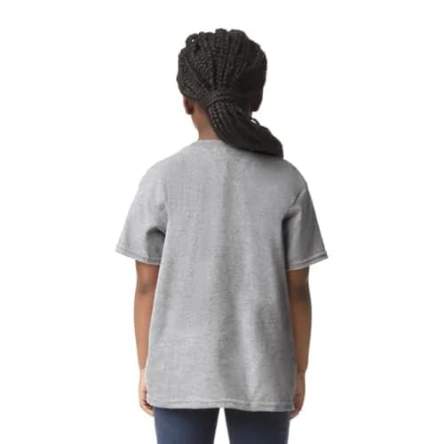 Gildan Heavy Cotton T-Shirt G800B Sport Grey XL | Classic 100% Cotton Jersey thumbnail 2