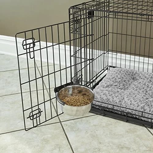 MidWest Homes for Pets Snap'y Fit Stainless Steel Pet Bowl 20 oz (591 ml) | Secure Crate Mount, Rust-Resistant thumbnail 2