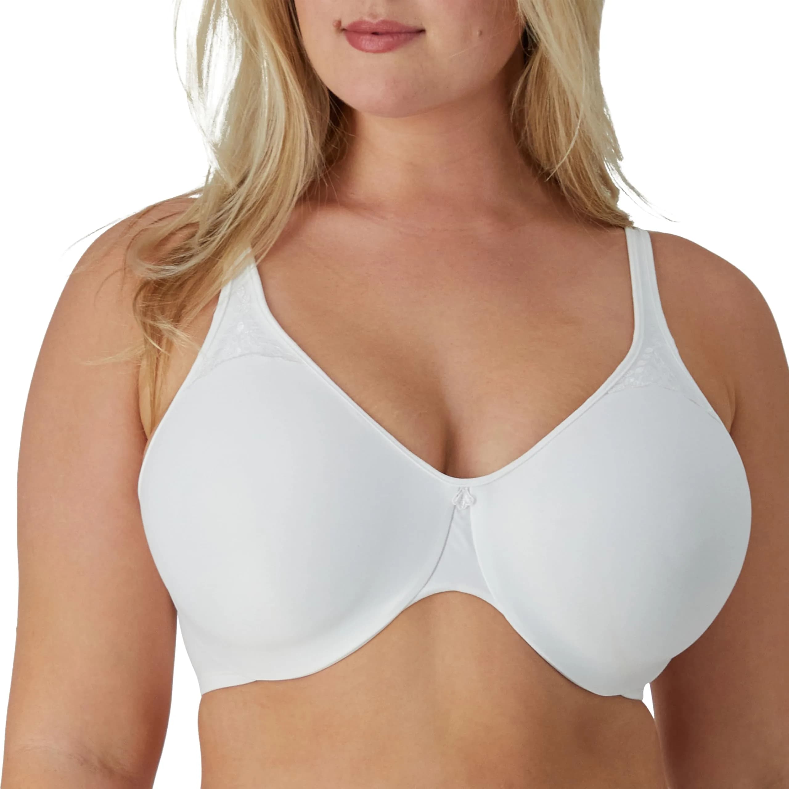 Bali Womens Passion For Comfort Minimizer Underwire Bra, WHITE, 36DD | Supportive Fit & Smoothing Support - main product image
