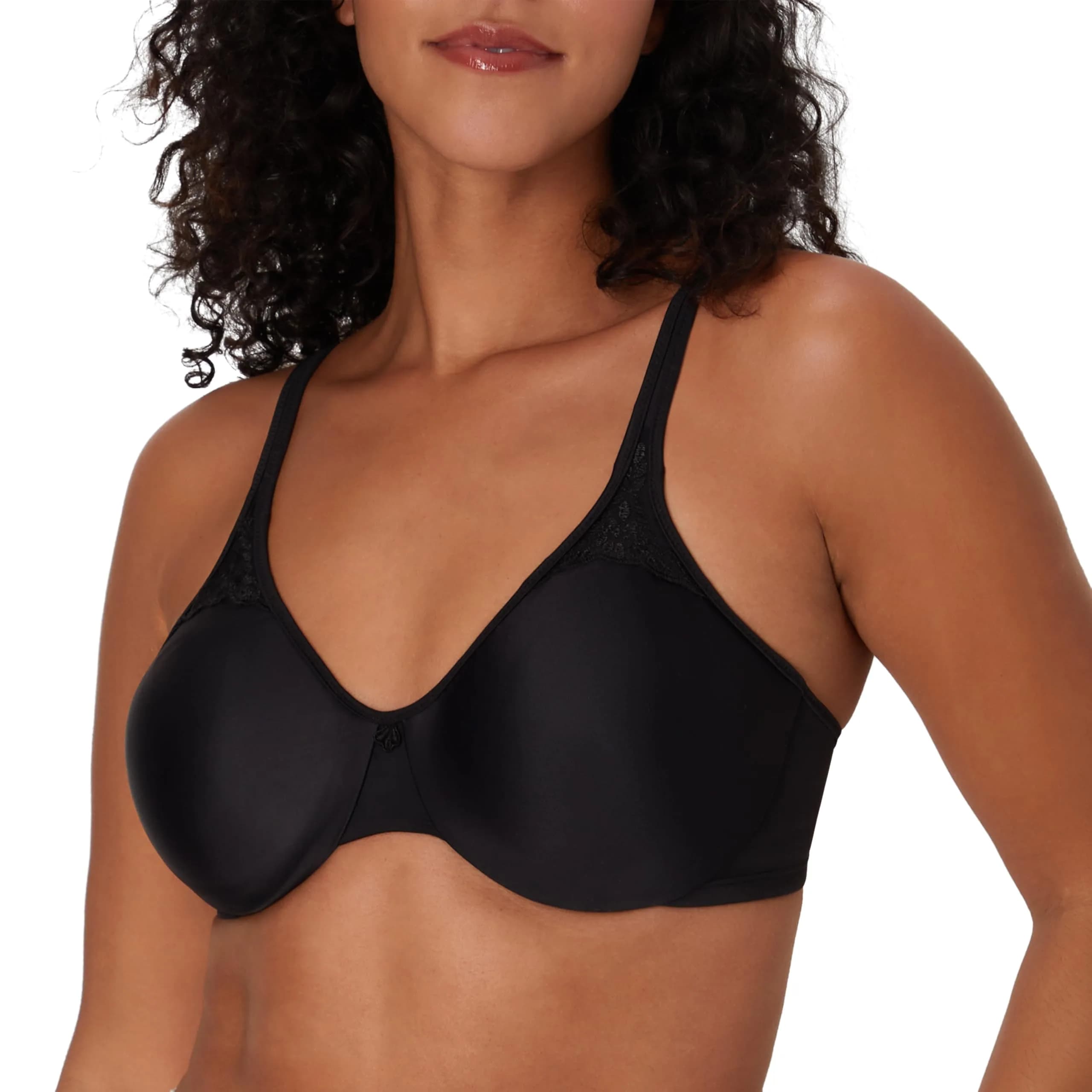 Bali Passion For Comfort Minimizer Underwire Bra 40DD | Supports & Shapes with Supportive Fit — Black