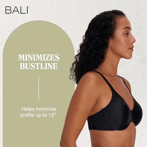 Bali Passion for Comfort Underwire Minimizer Bra 38DDD | Supports & Shapes thumbnail 8