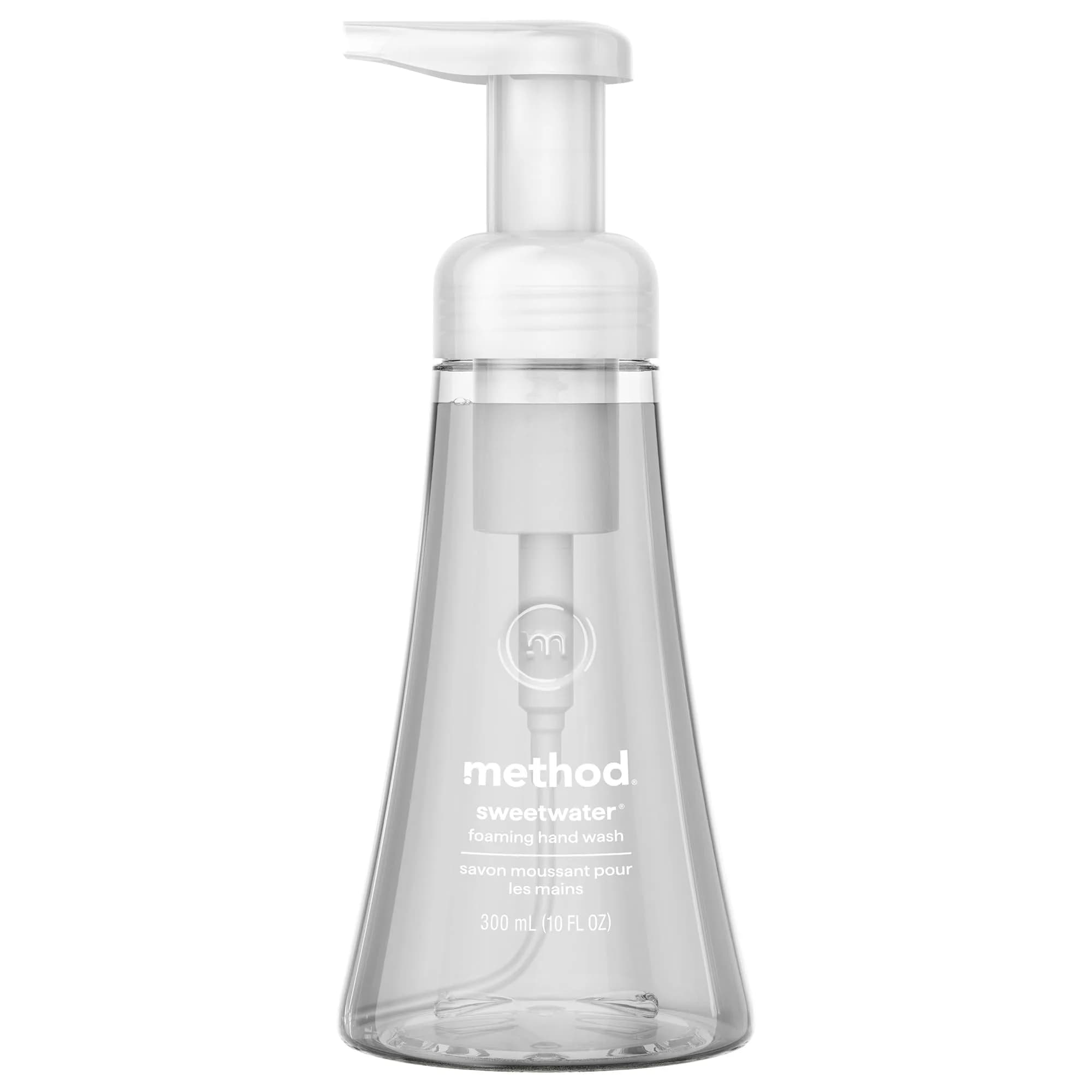 Method Foaming Hand Wash Sea Minerals 295ml (10 Fl Oz) | Gentle Cleansing & Soft Hands — Transparent