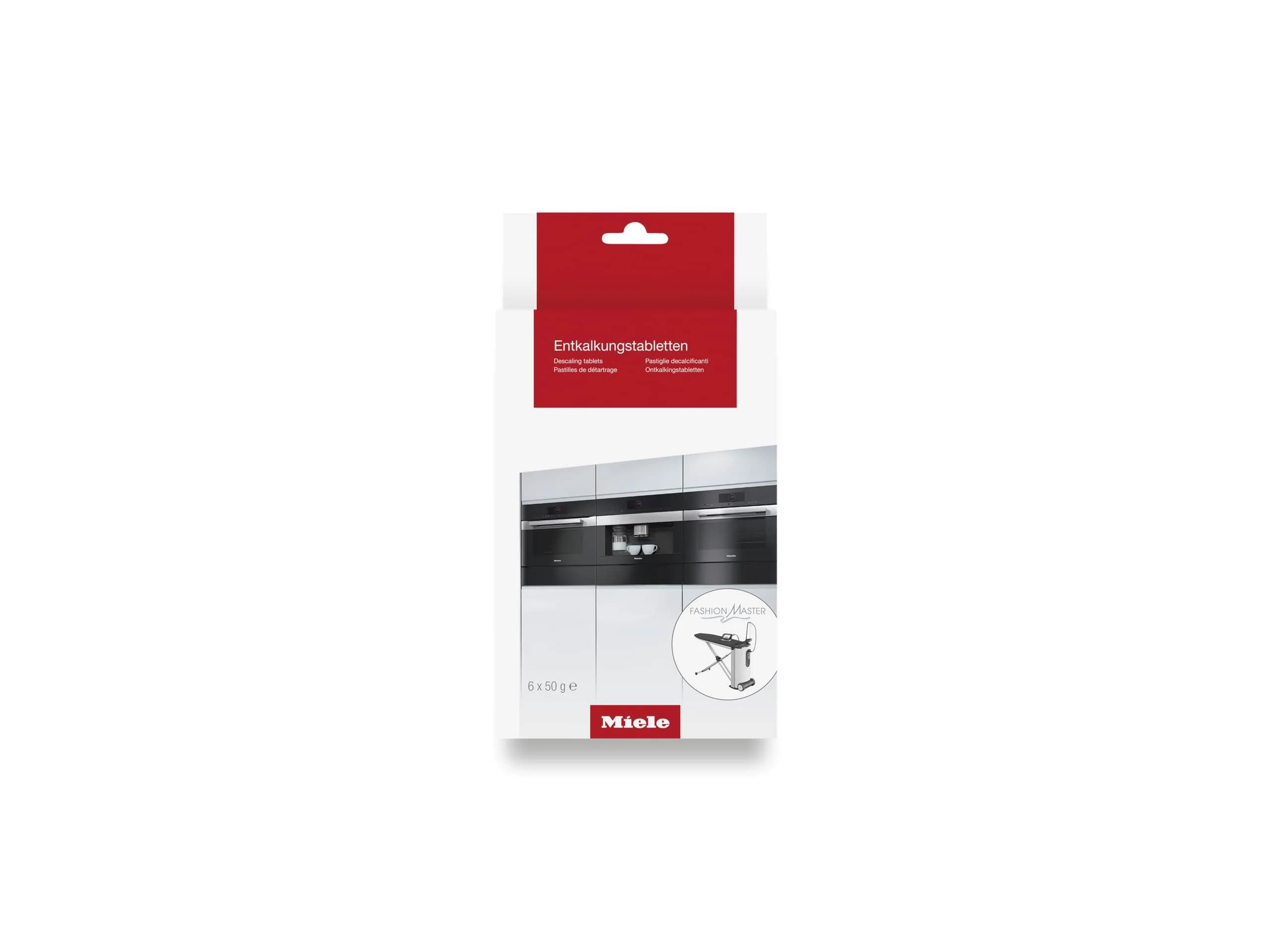 Miele Original Descaling Tablets with Moisture Plus, 6 Count (Pack of 1) | For Coffee Machines, Steam Ovens, FashionMaster, and Ovens/Ranges with Moisture Plus - main product image