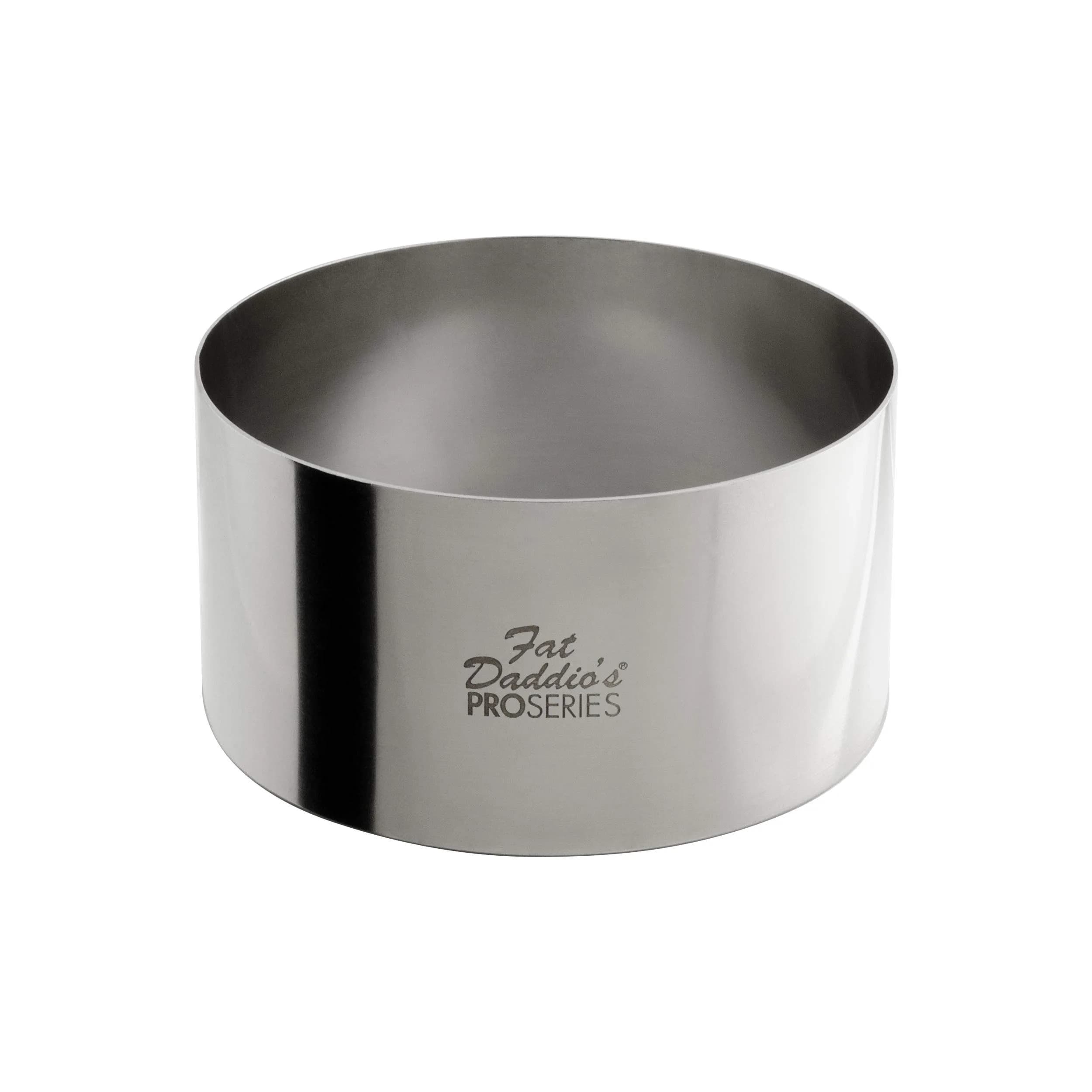 Fat Daddio's SSRD-3175 Stainless Steel Cake & Pastry Ring, 3 x 1.75 inch | Versatile Baking Tool for Chefs & Bakers — 4 Inch x 2 Inch