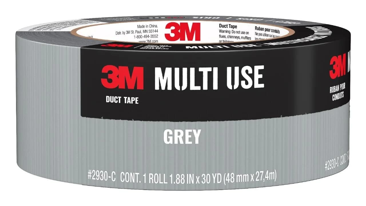 3M Multi-Use Duct Tape 1.88 in x 30 yd | Waterproof, Strong Adhesive, Indoor Gray - main product image
