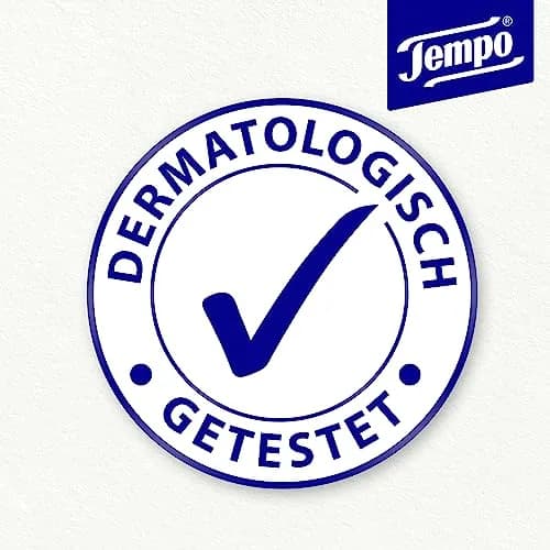 Tempo 4-Ply Cotton Touch Facial Tissues, 300 Sheets (30 Packs of 10) | Germany's Most Popular Pocket Tissues thumbnail 6