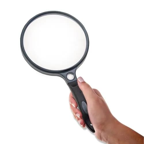 Carson SureGrip 2x Acrylic Magnifier 5" | Soft Grip with 11.5x Spot Lens for Close Inspection thumbnail 4