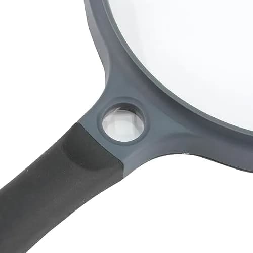 Carson SureGrip 2x Acrylic Magnifier 5" | Soft Grip with 11.5x Spot Lens for Close Inspection thumbnail 2