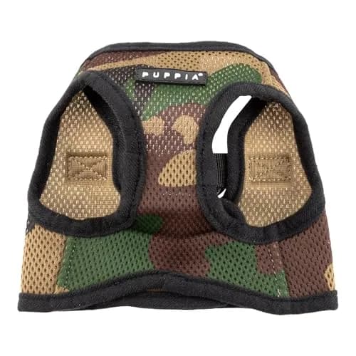Puppia Soft Vest Harness CAMO Small | Adjustable Mesh Dog Harness for Comfort thumbnail 3