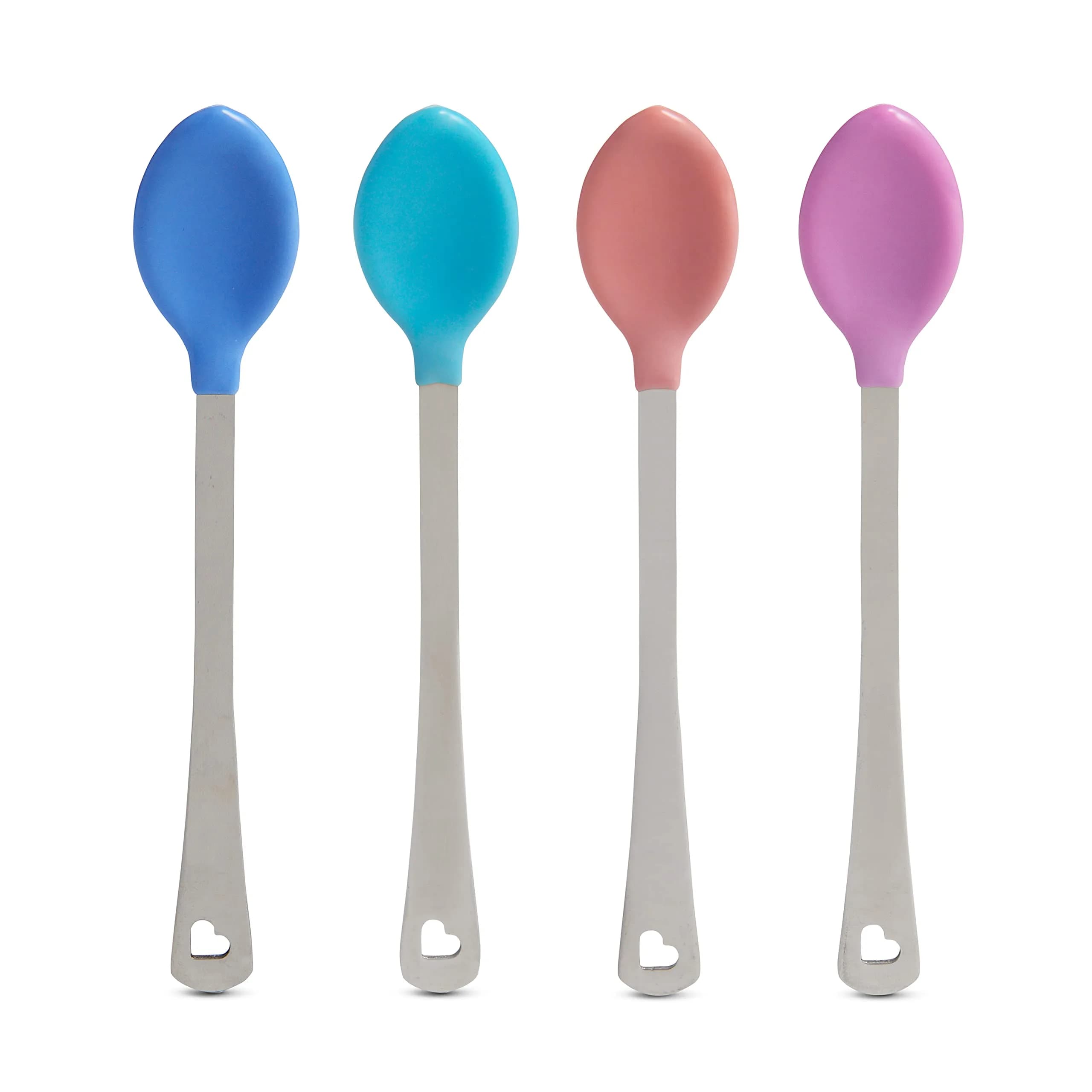 Munchkin White Hot Safety Baby Spoons, 4 Pack | Heat Sensor, Soft Tips, Bright Colors, 3+ Months - main product image