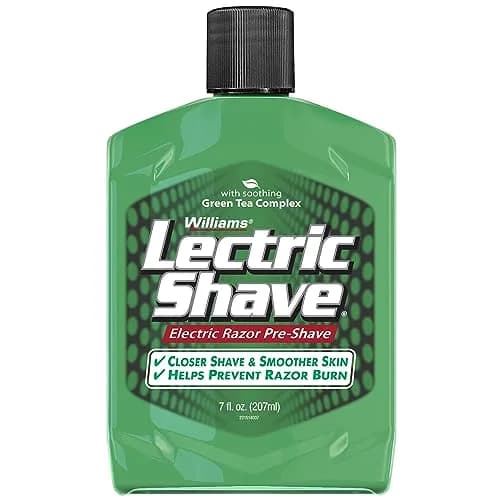 Williams Lectric Shave Pre-Shave with Green Tea Complex 207ml (7 Fl Oz) | Closer Shave, Smoother Skin thumbnail 1